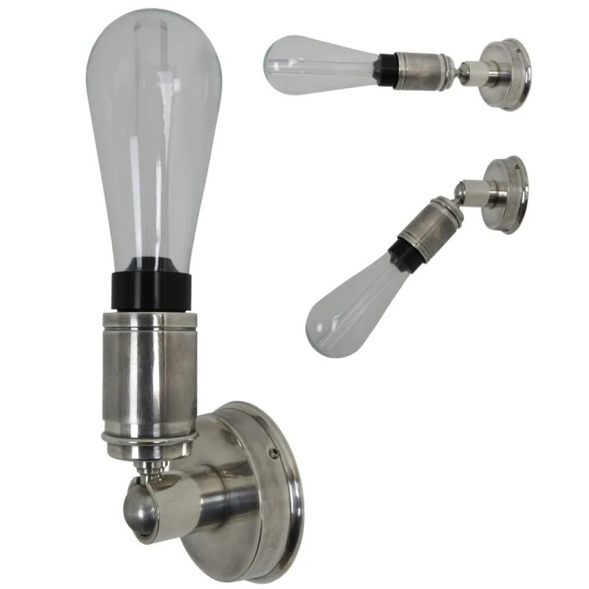 Muurlamp Milton Antiek Zilver