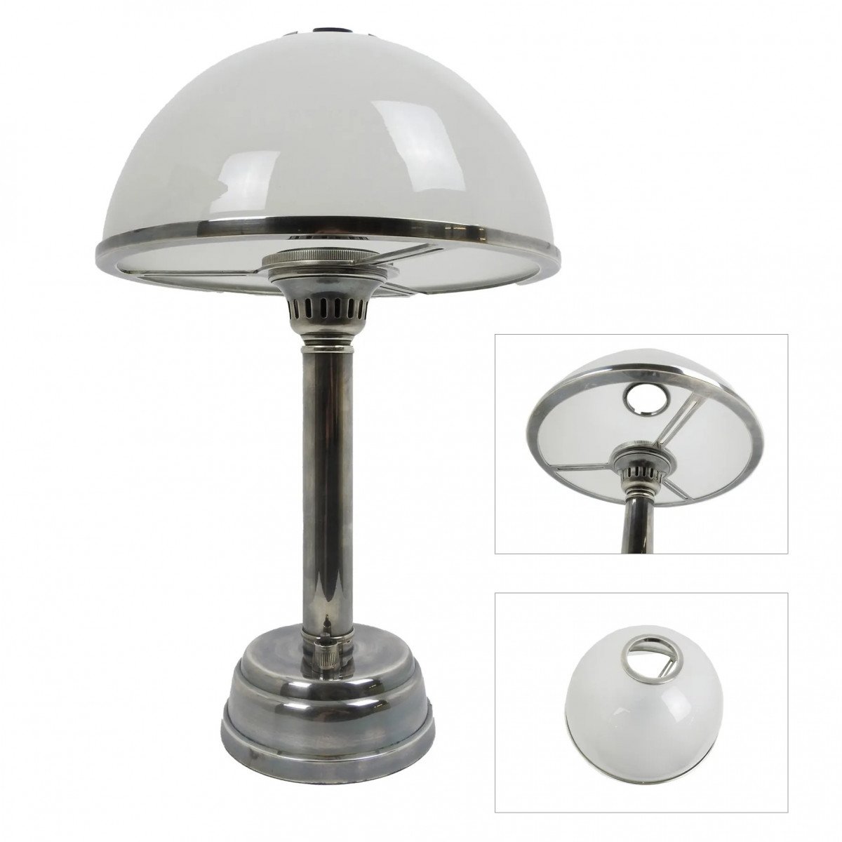 Tafellamp Florence Antiek Zilver