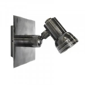 messing lamp met een GU10 fitting in de kleur antiek zilver messing lamp met een GU10 fitting in de kleur antiek zilver