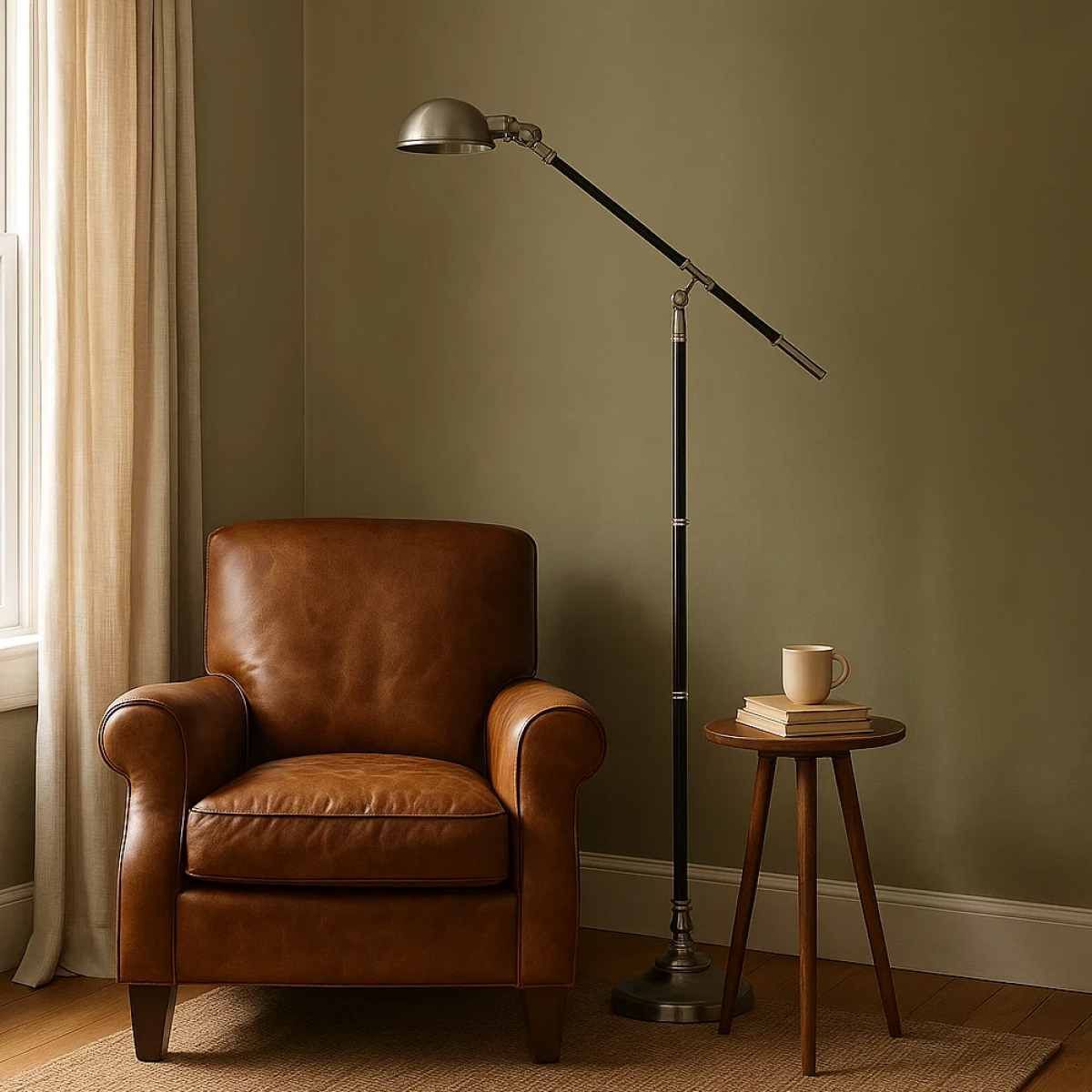 Jersey Vloerlamp Antiek Silver