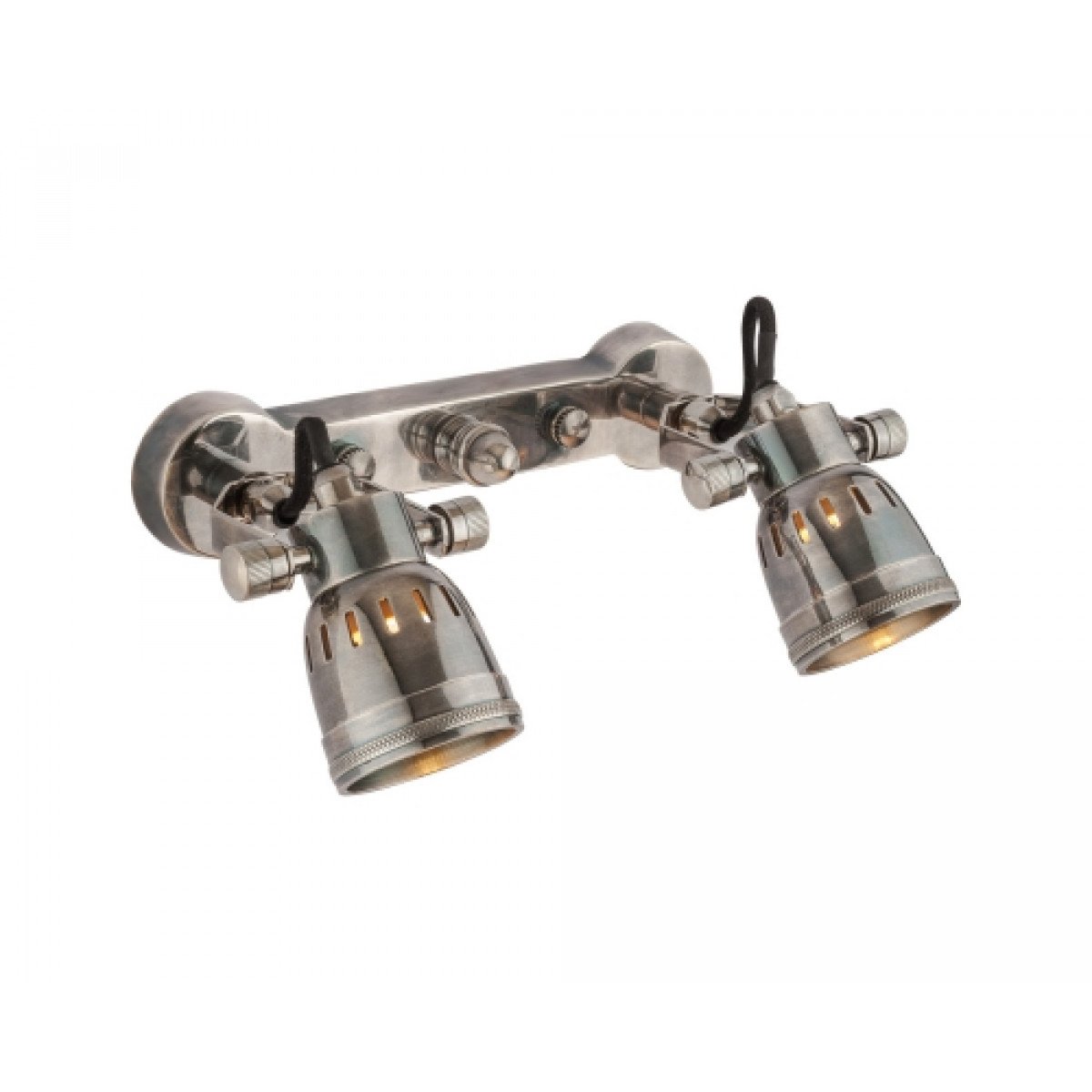 Opbouwspot Indigo Double Antiek Zilver
