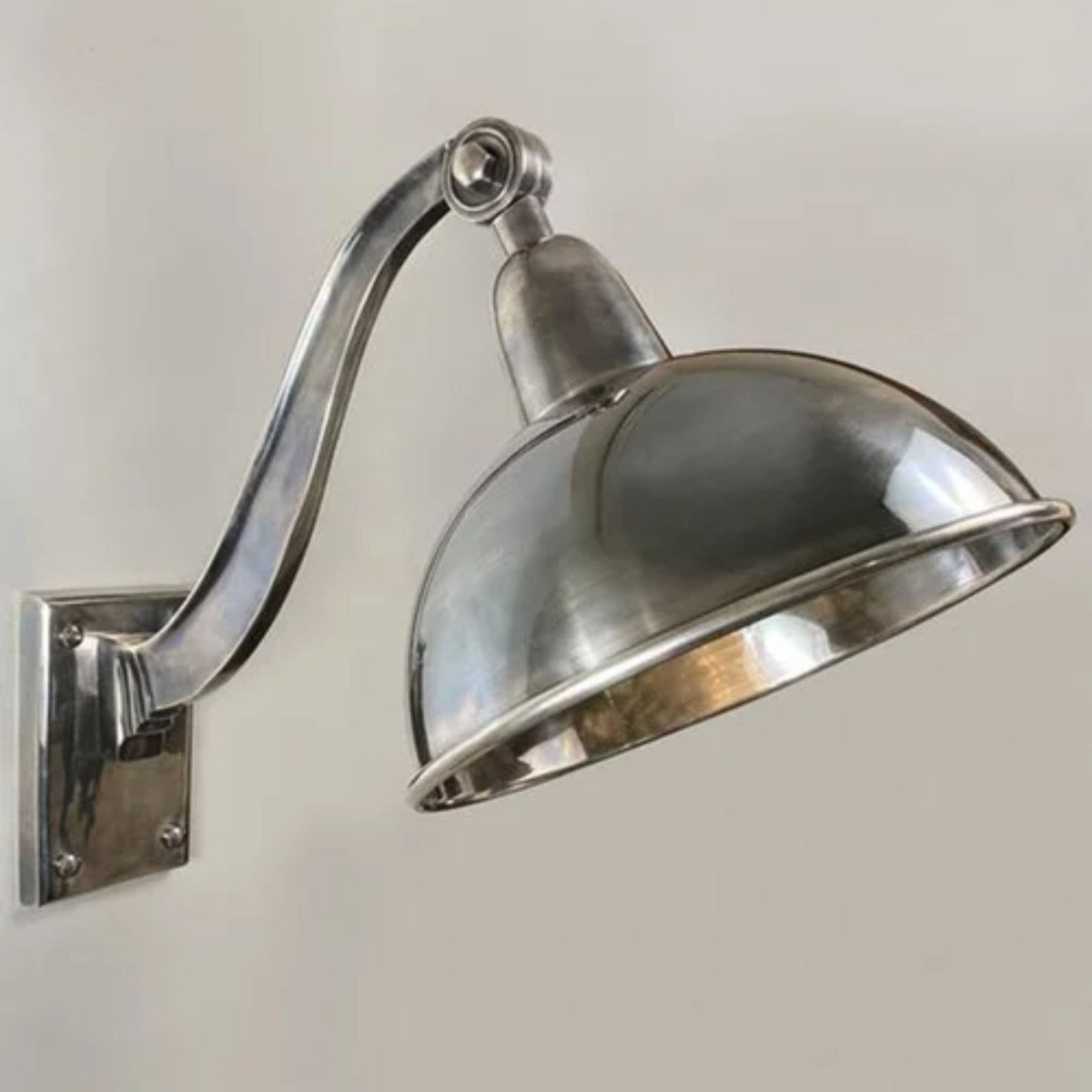 Wandlamp Halifax Antiek Zilver