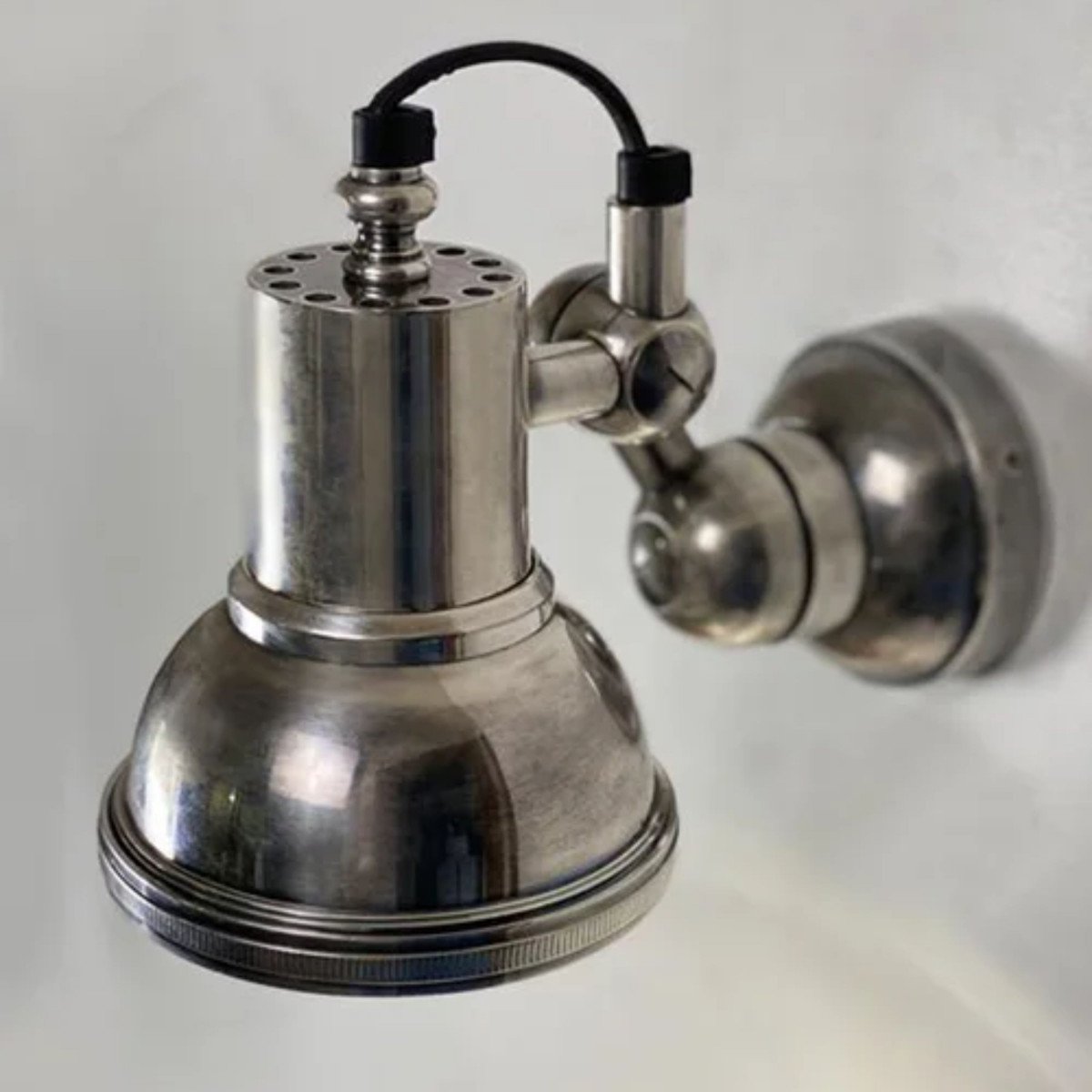 Memphis Antiek Zilver Wandlamp