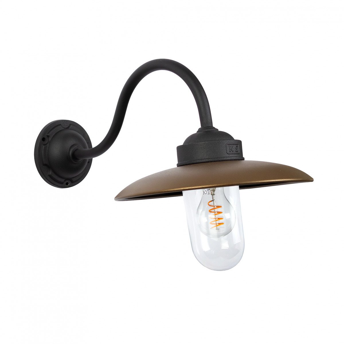 Solingen Stallamp Zwart Brons