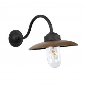 Solingen Stallamp Zwart Brons