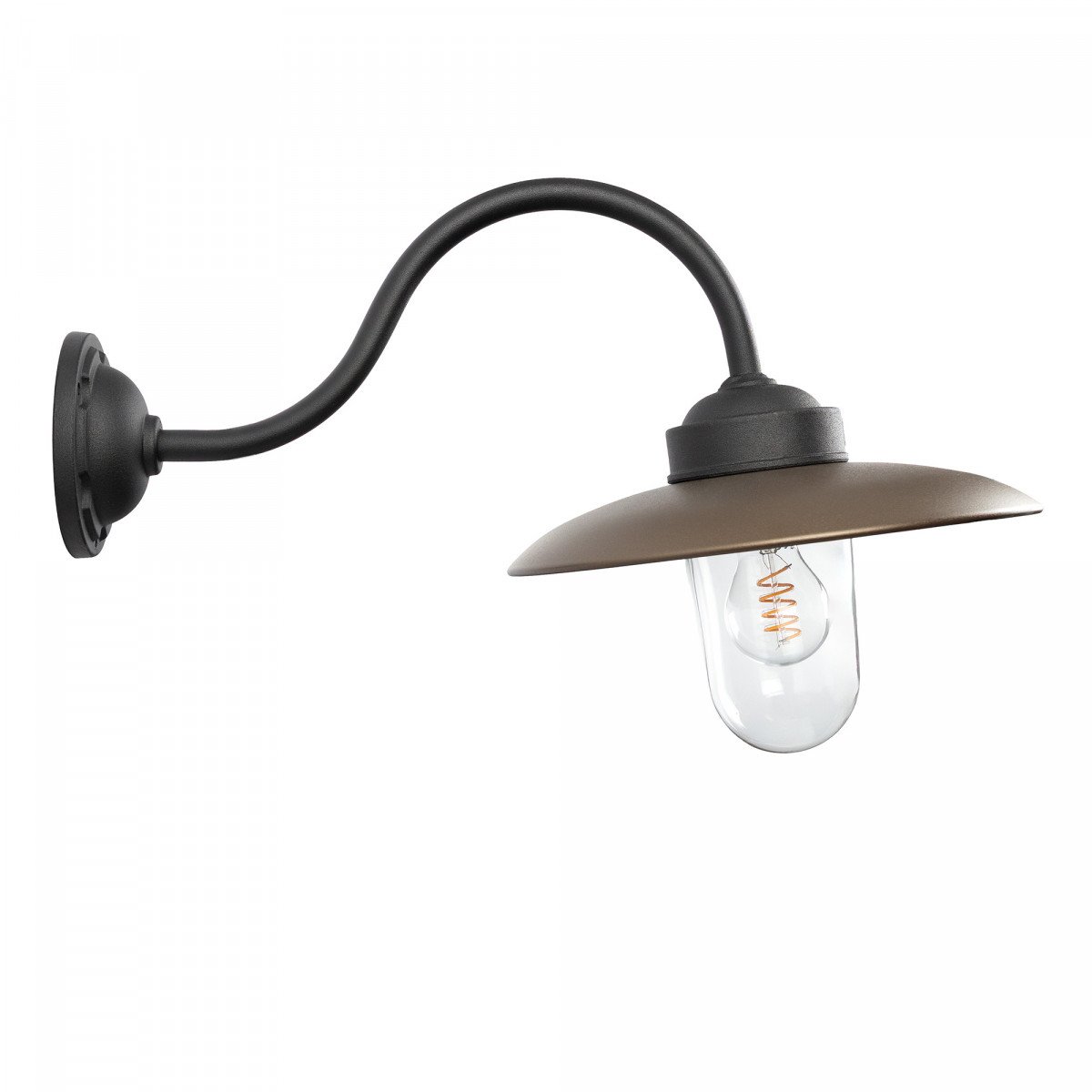 Solingen Stallamp Zwart Brons