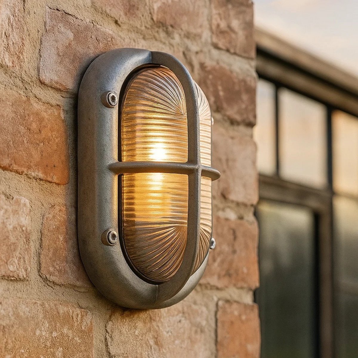 Buitenlamp Oculus ruw aluminium