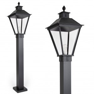 Klassieke buitenlamp Square Terras XL tuinlamp vierkant in de kleur zwart Klassieke buitenlamp Square Terras XL tuinlamp vierkant in de kleur zwart