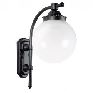 Madeira Muurlamp – Semi-klassieke wandlamp met opalen bol