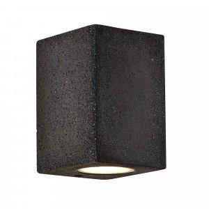 Pure Down wandlamp downlighter beton in zwarte kleur Pure Down wandlamp downlighter beton in zwarte kleur
