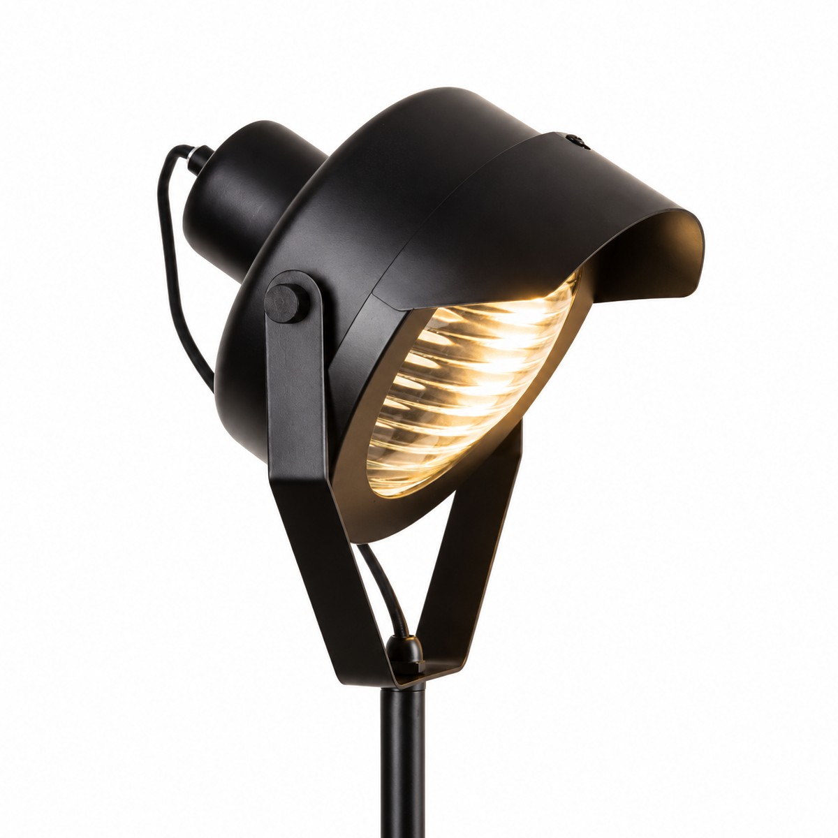 binnenverlichting stage vloerlamp grijs aluminium industriële staande lamp