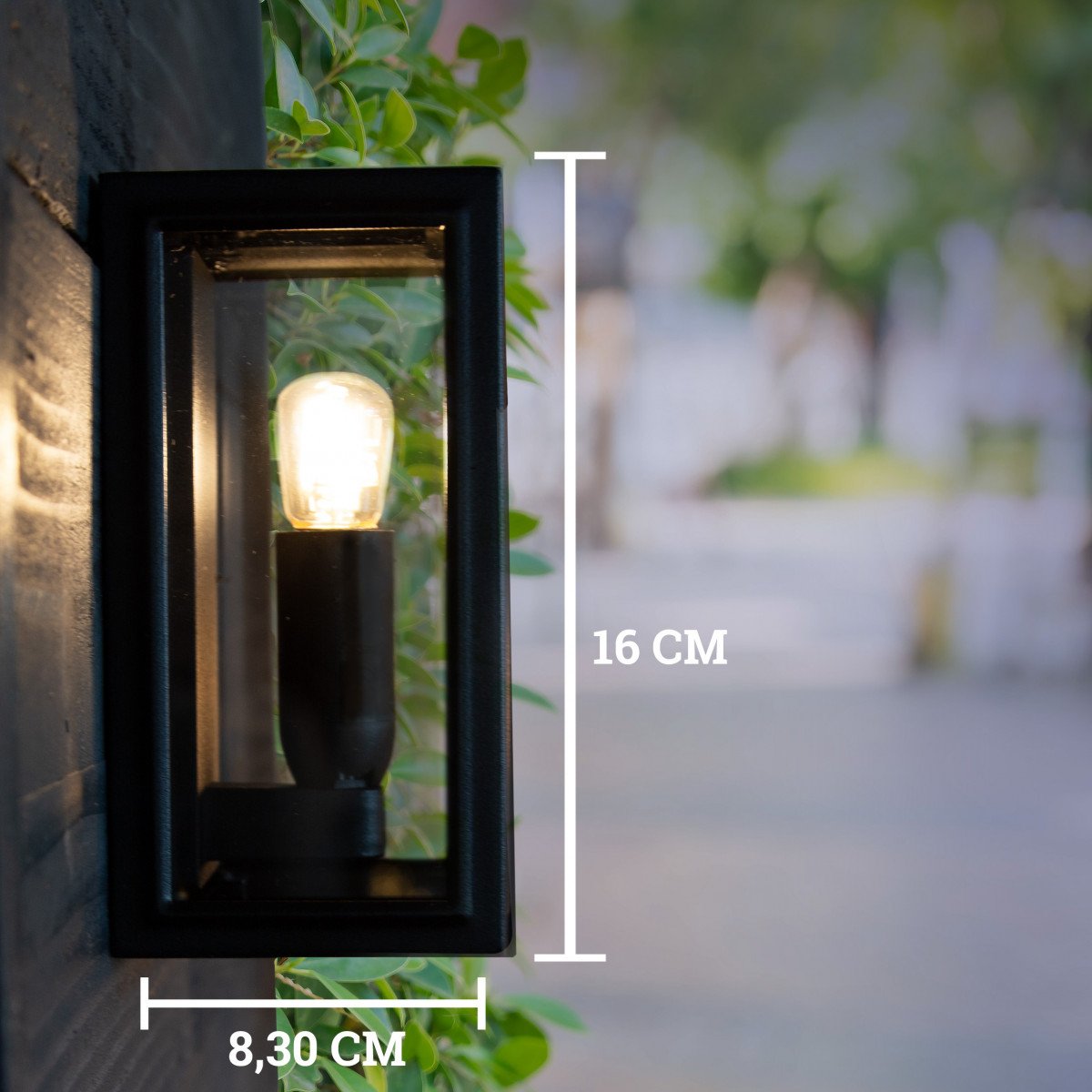 verandalamp, buitenlamp Buitenlamp Spark zwart, strak vormgegeven trendy buitenverlichting voor aan de muur van KS Verlichting