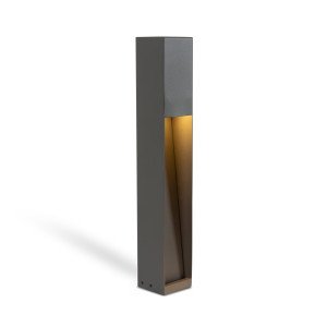 KS Verlichting Levi terras buitenlamp in de kleur antraciet met moderne hoekige vormen