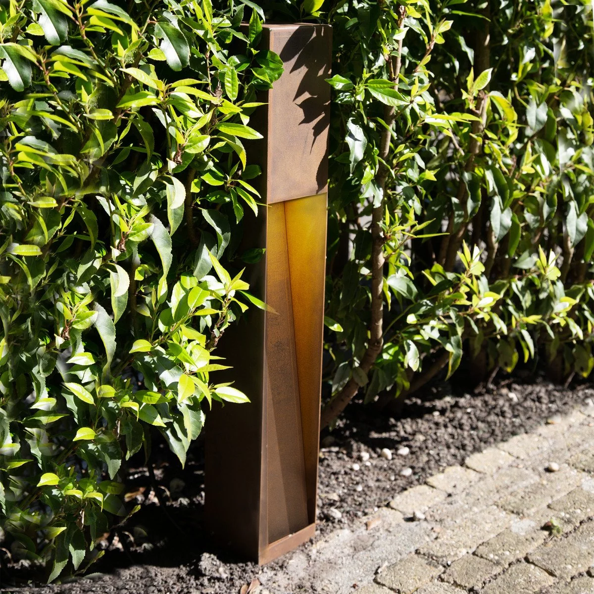 Corten Terraslamp Levi Modern KS Verlichting Corten Terraslamp Levi Modern KS Verlichting