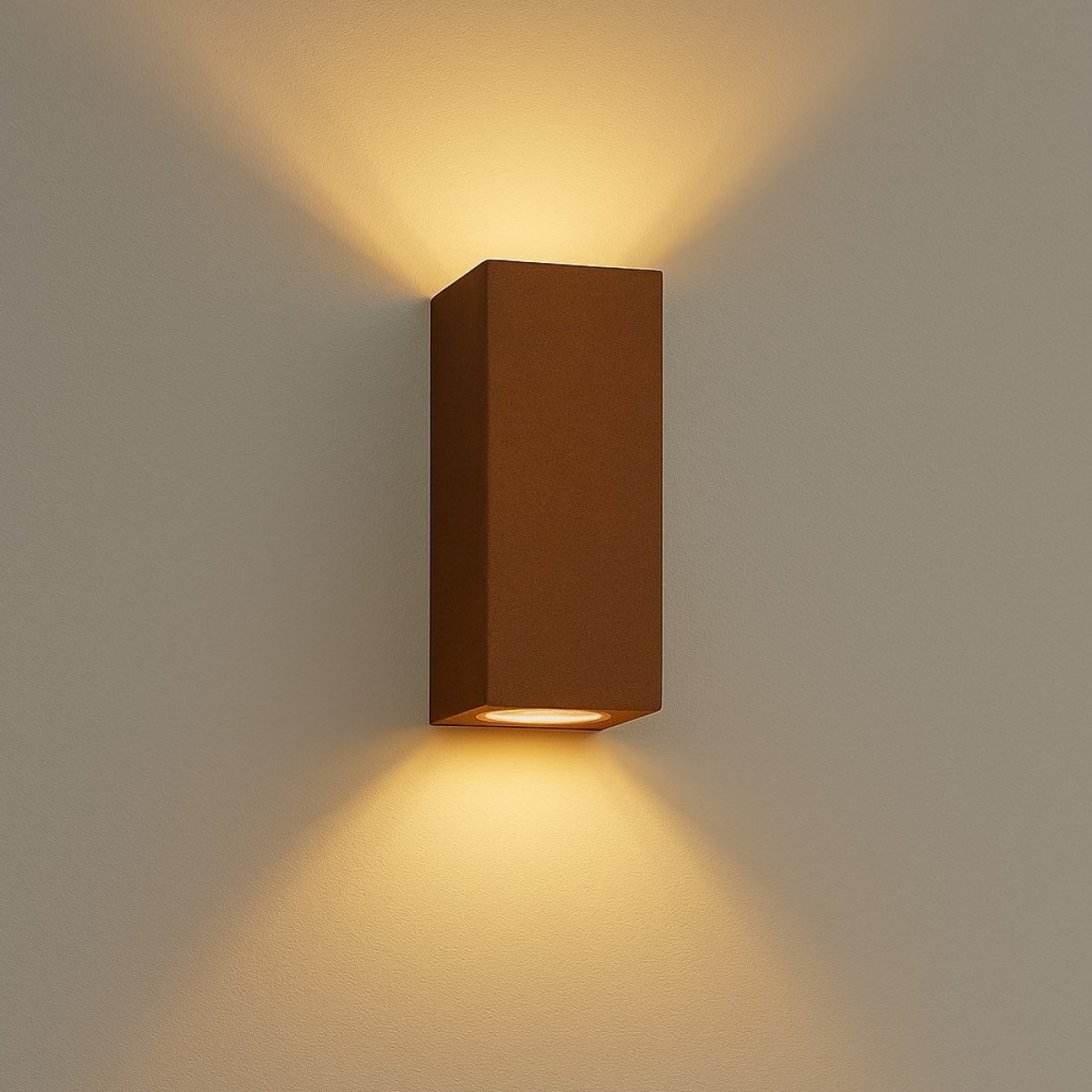 Buitenlamp in moderne stijl van cortenstaal merk KS Verlichting