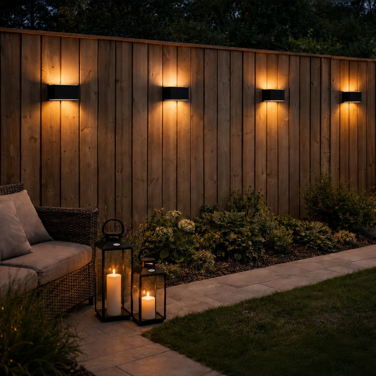 LED Solar Up en Down Muurlamp Antraciet