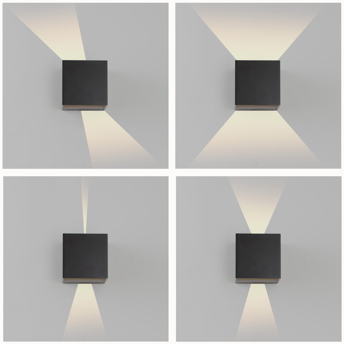 Reach up en downlighter muurlamp met modern design in wit kleur