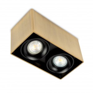 Bjorn 2 Messing Opbouwspot Bjorn 2 Messing Opbouwspot