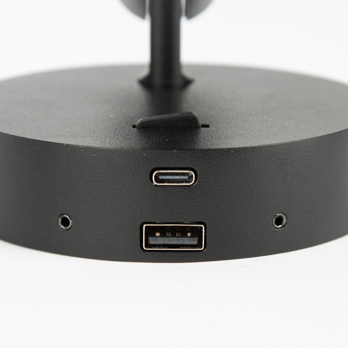 Richtbare wandspot USB - USB-C zwart aluminium