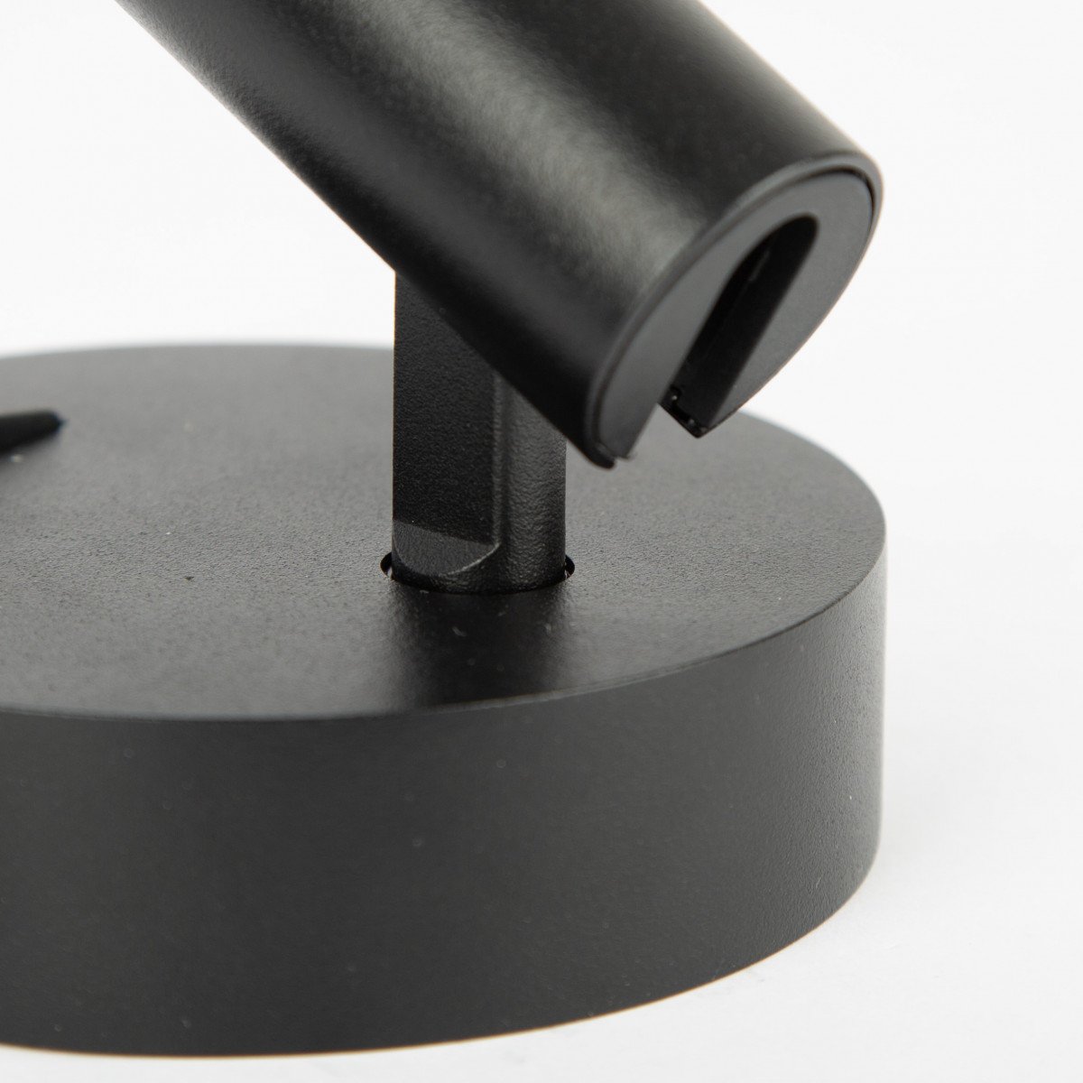 Richtbare wandspot USB - USB-C zwart aluminium