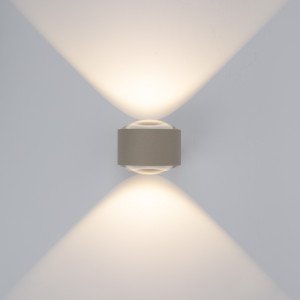 Champagne convex glazen venster modern wandlamp up&down Champagne convex glazen venster modern wandlamp up&down