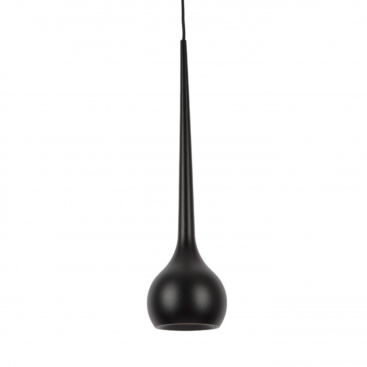 hanglamp druppel-design Zwarte moderne alimunium
