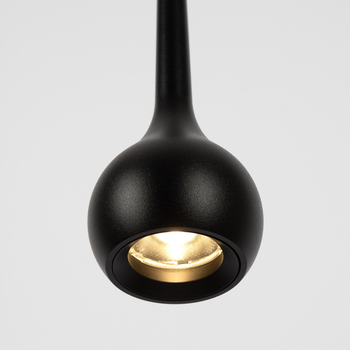 hanglamp druppel-design Zwarte moderne alimunium