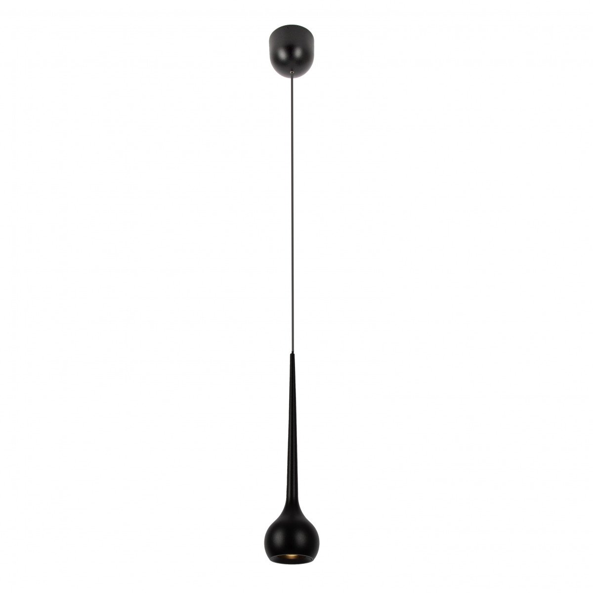 hanglamp druppel-design Zwarte moderne alimunium