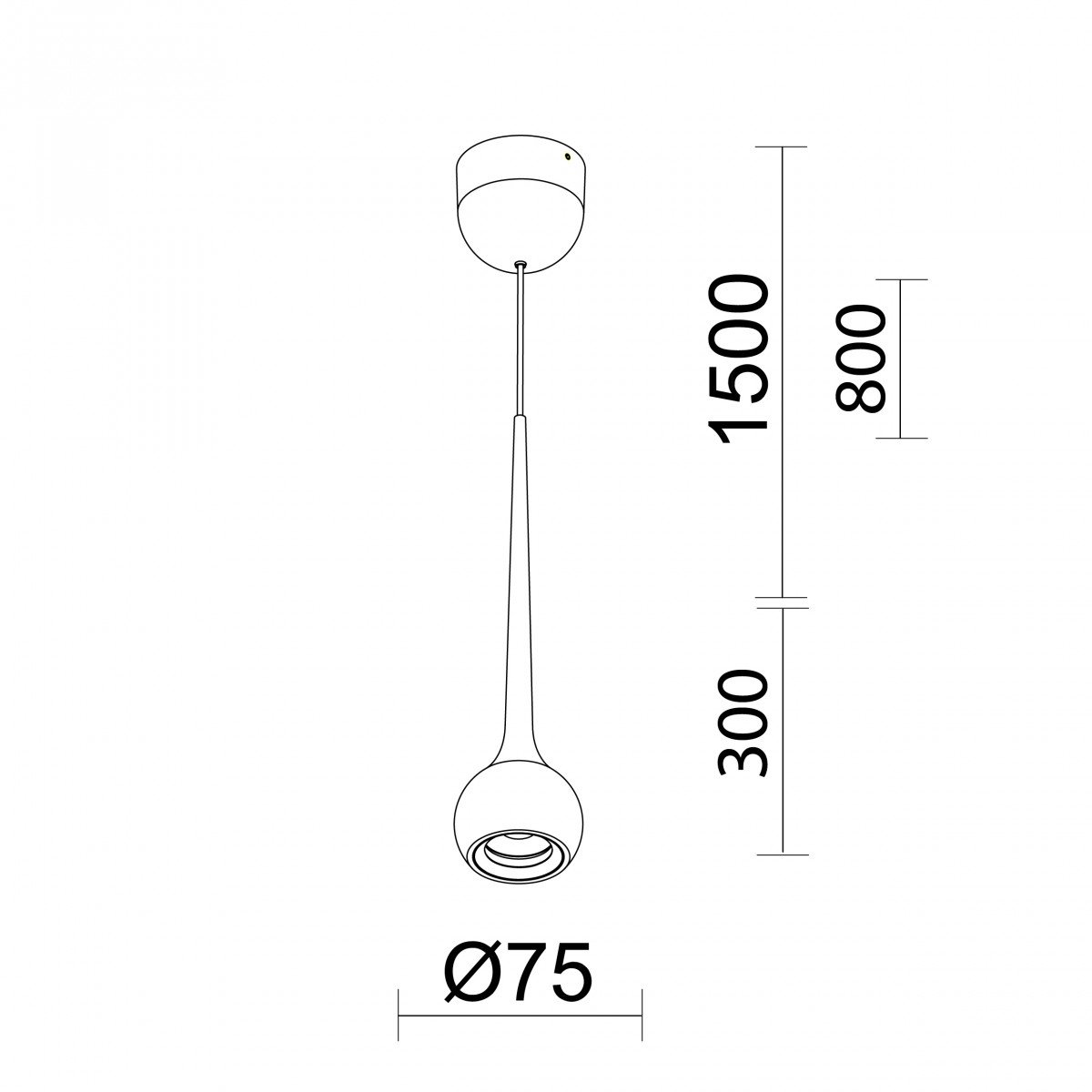 hanglamp druppel-design Zwarte moderne alimunium