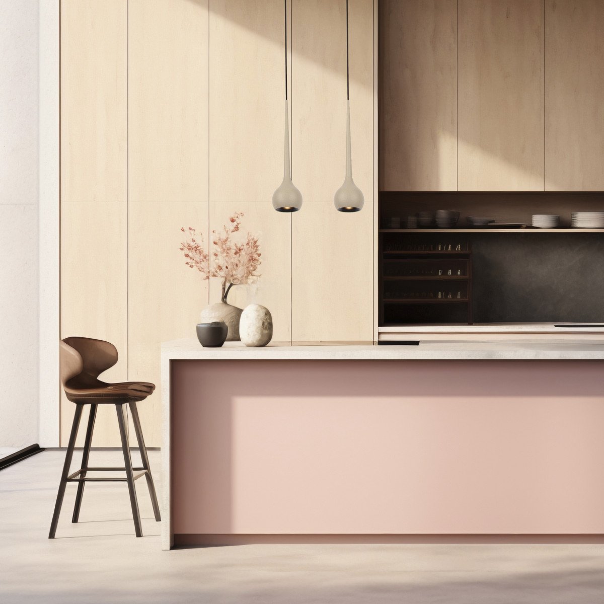 hanglamp druppel-design Champagne moderne alimunium
