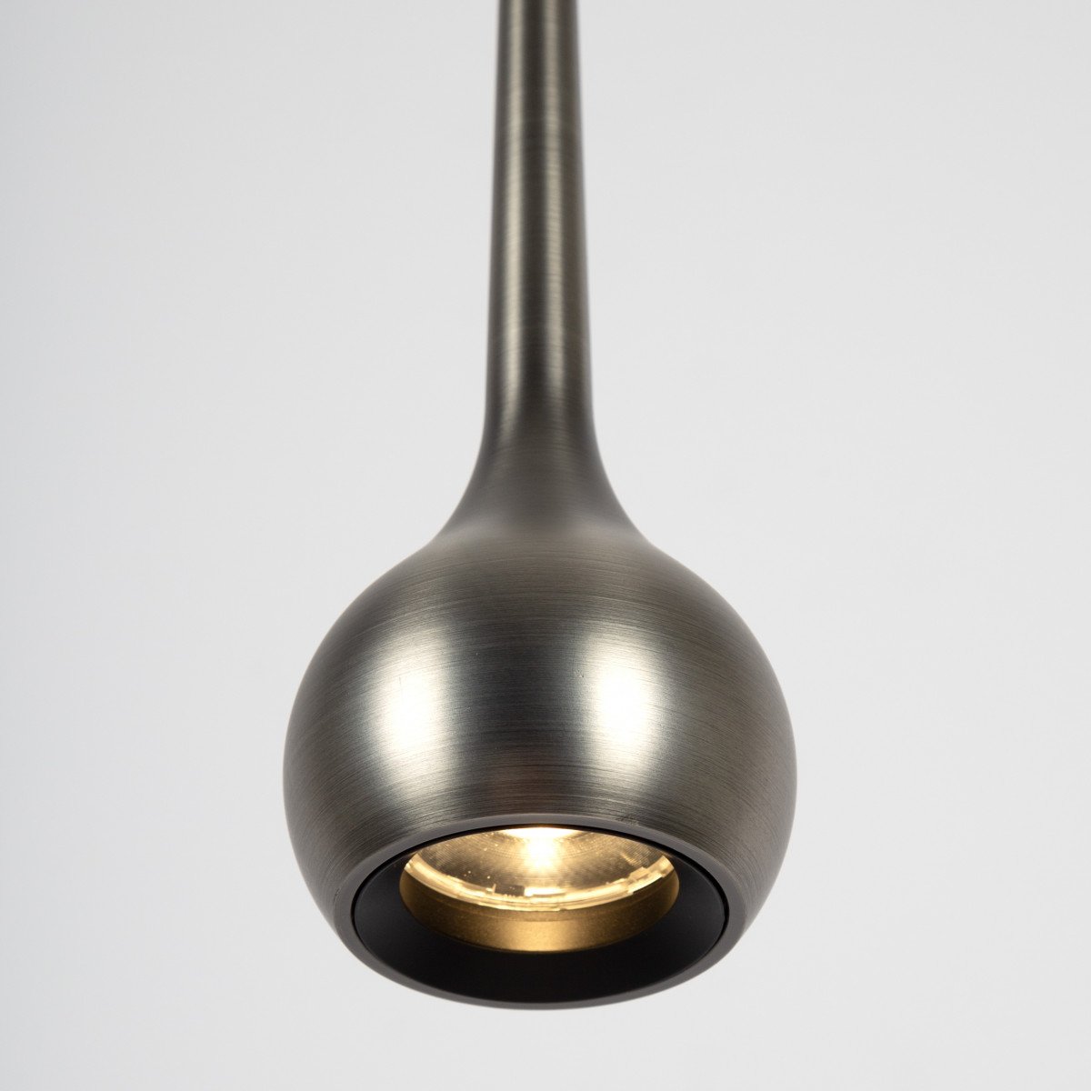 hanglamp druppel-design Gun Metal moderne alimunium