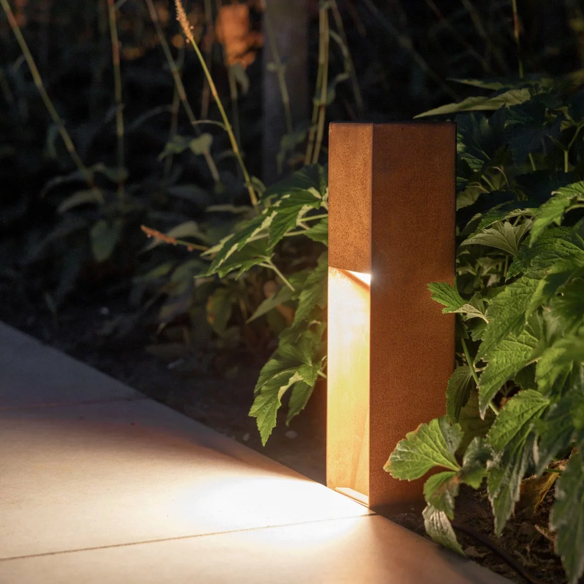 Corten tuinlamp 40cm - Levi buitenlamp | KS Verlichting