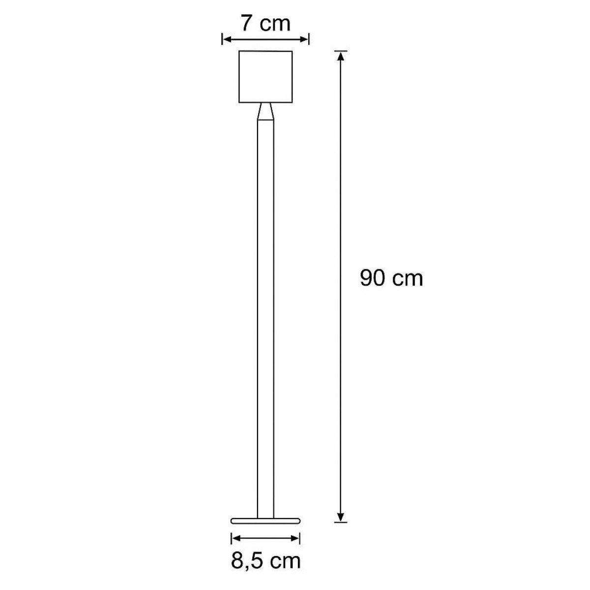 Issy Large tuinlamp zwart aluminium LED indirect licht