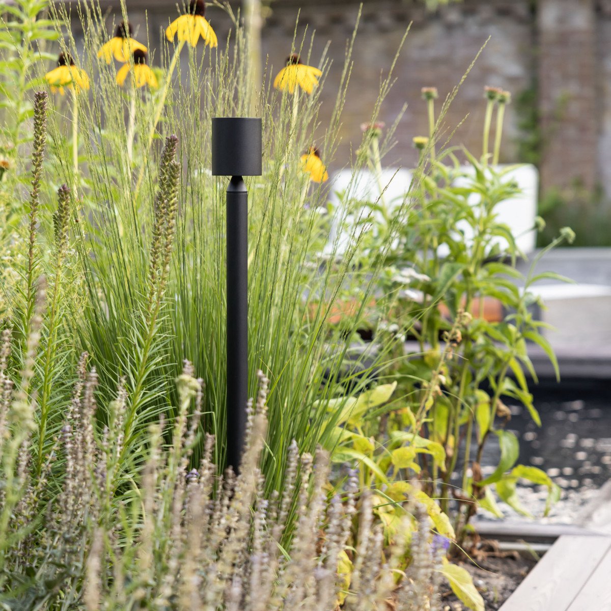 Issy Large tuinlamp zwart aluminium LED indirect licht
