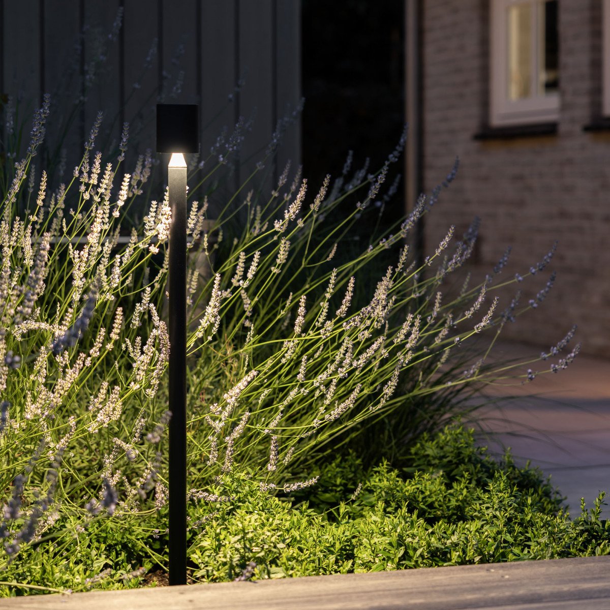 Issy Large tuinlamp zwart aluminium LED indirect licht