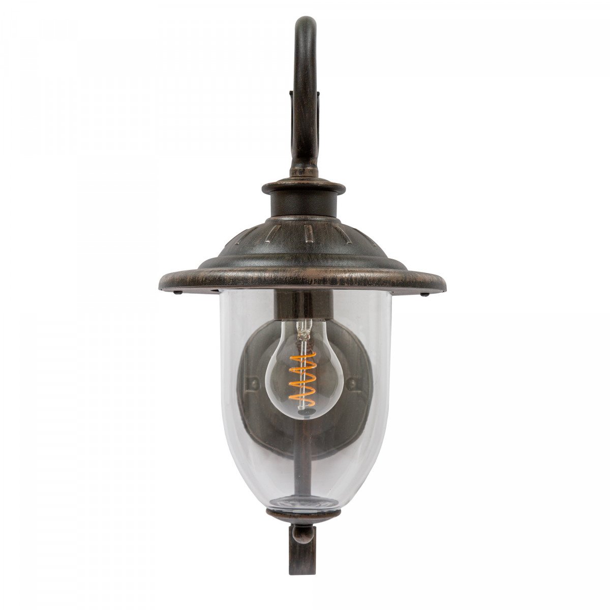 Elzas Buitenlamp roestkleurig bruin E27 muurlamp