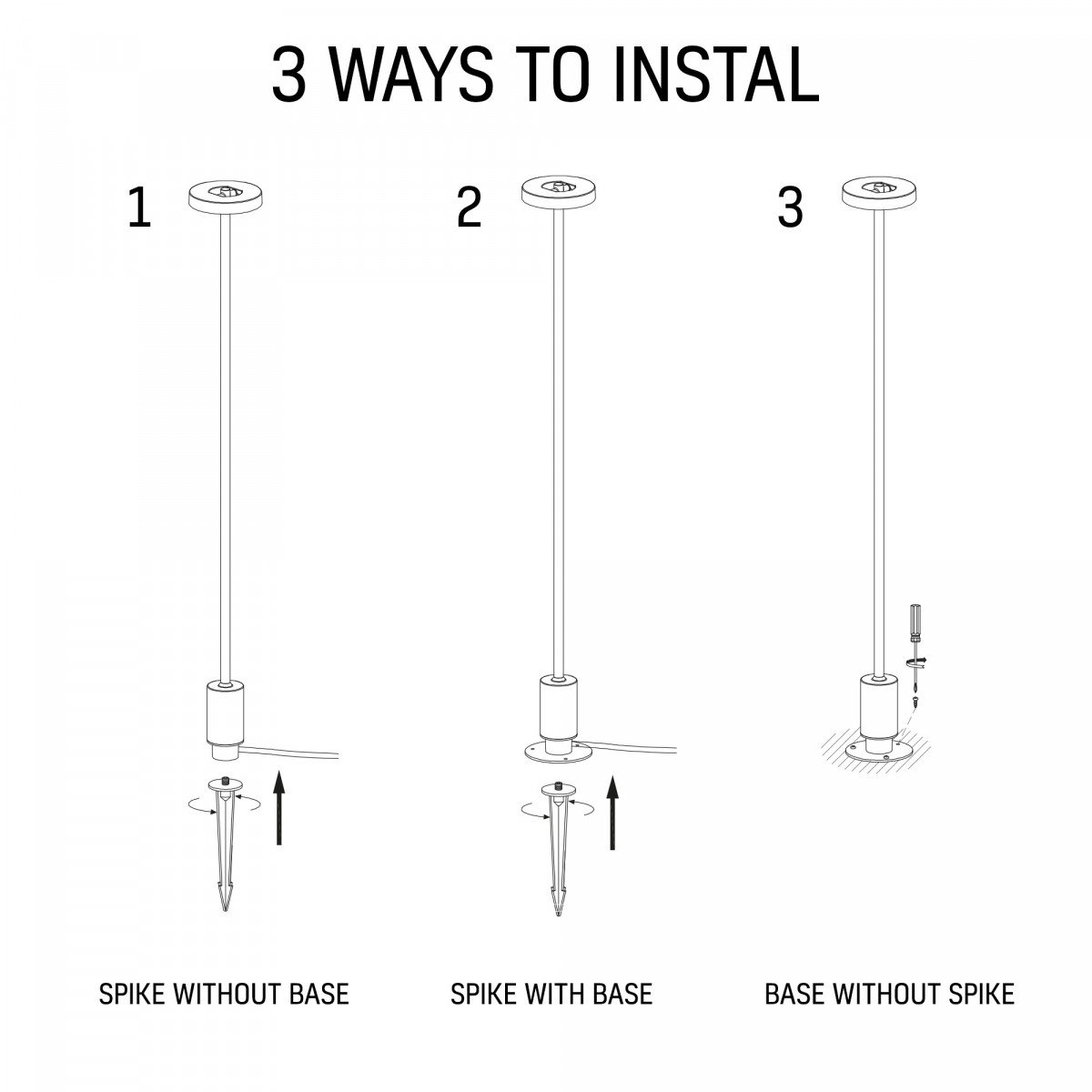 Tuinlamp Tyra zw