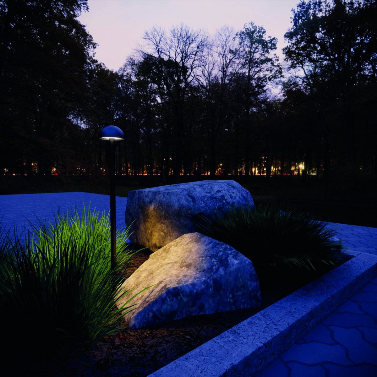 Tuinlamp Lina zwart
