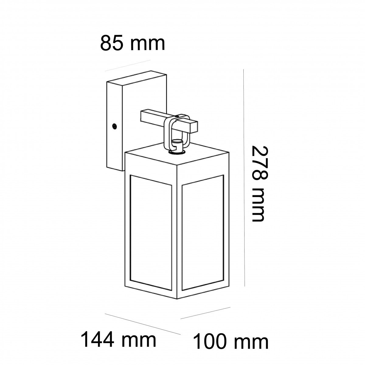 Muurlamp Cartagena Corten