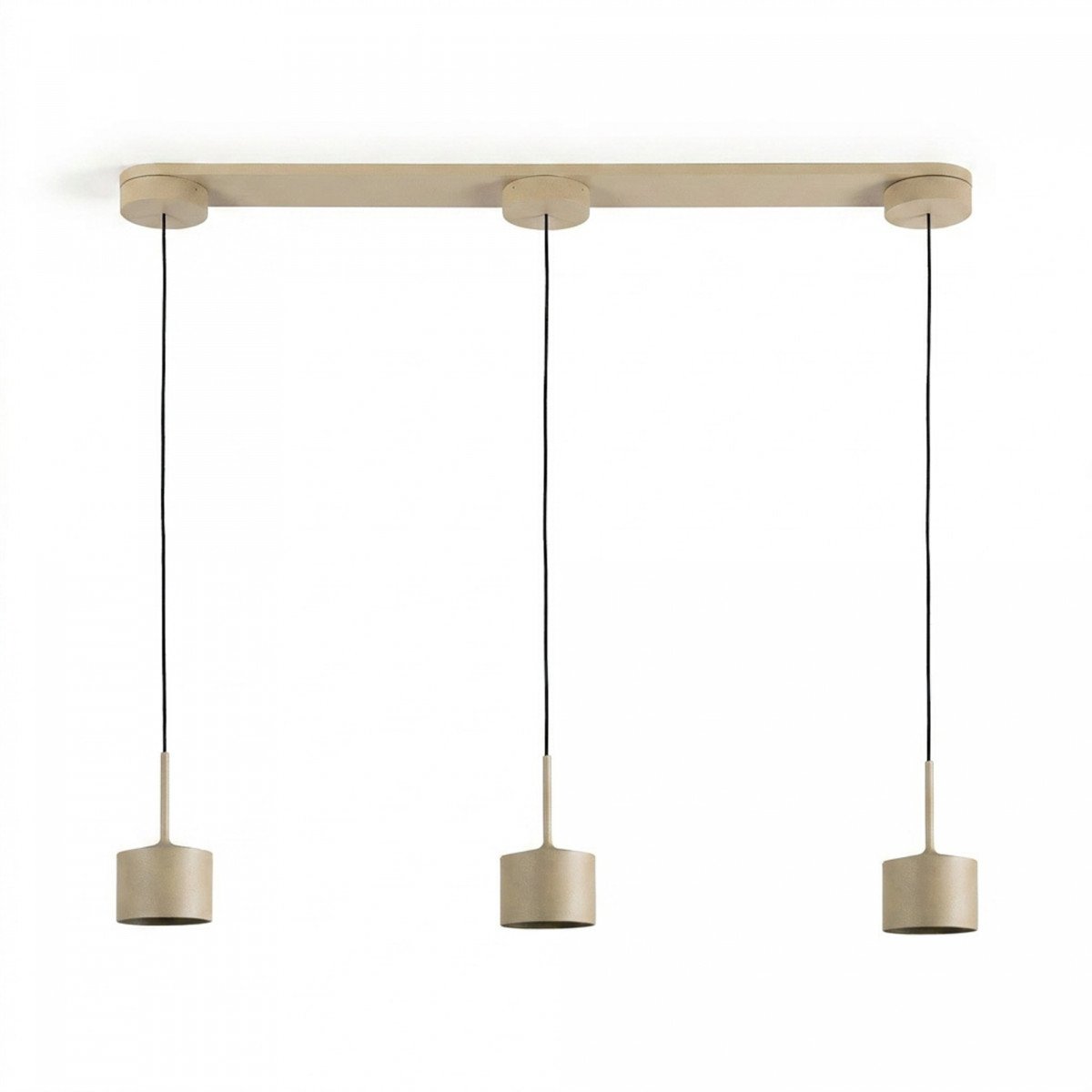 Plafondlamp 3-lichts 'June' champagne	