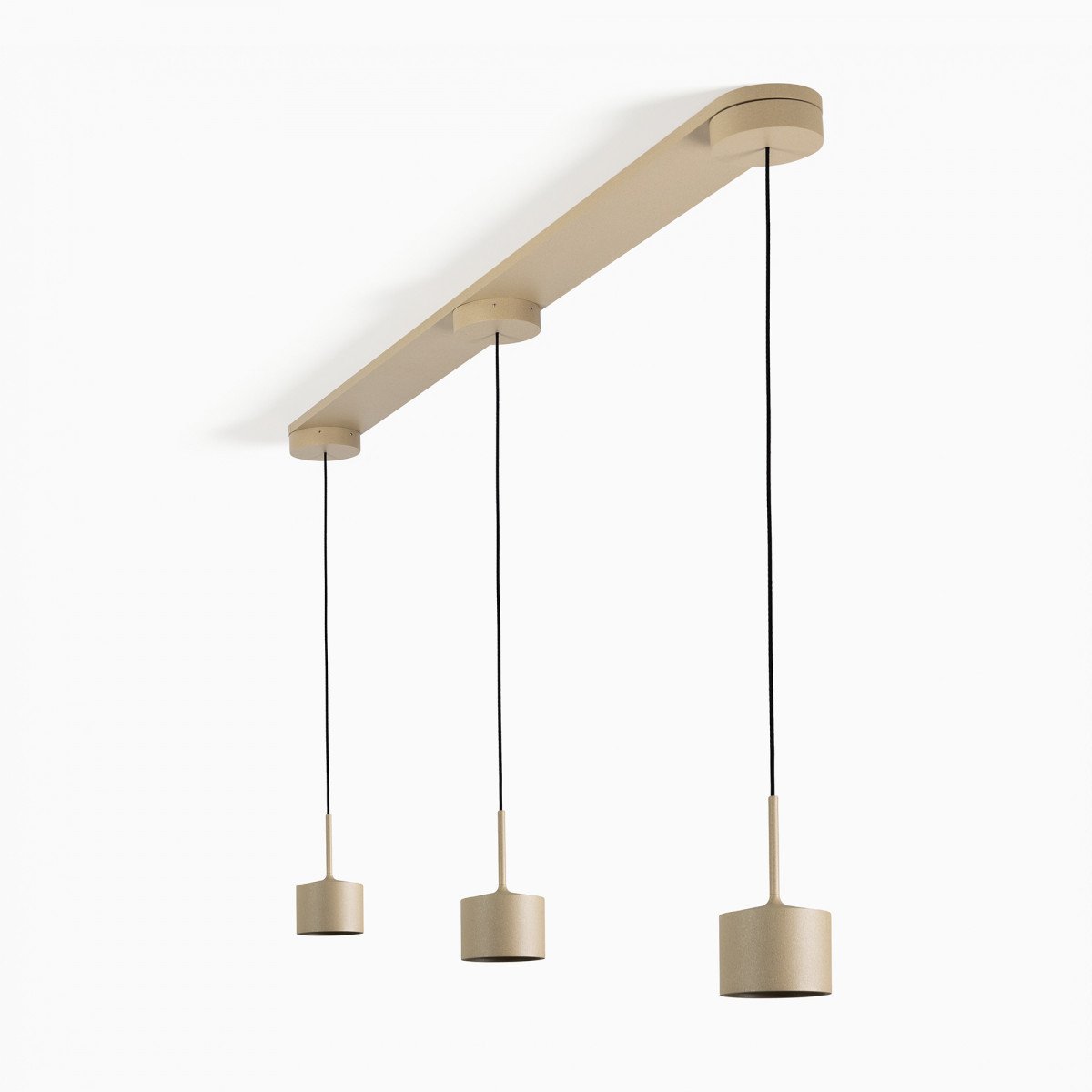 Plafondlamp 3-lichts 'June' champagne	