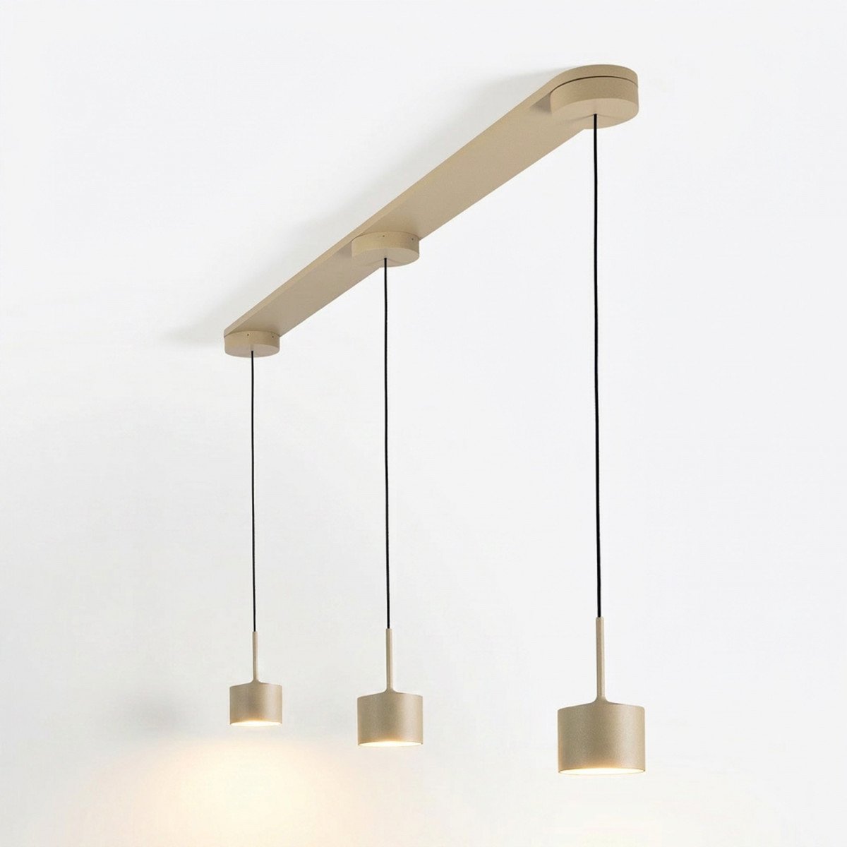 Plafondlamp 3-lichts 'June' champagne	