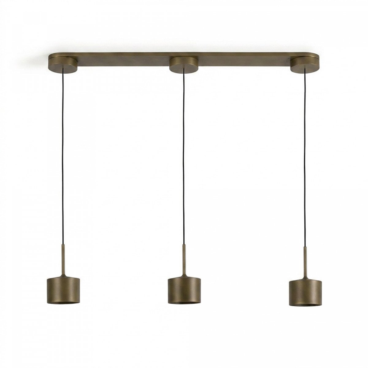Plafondlamp 3-lichts 'June' brons