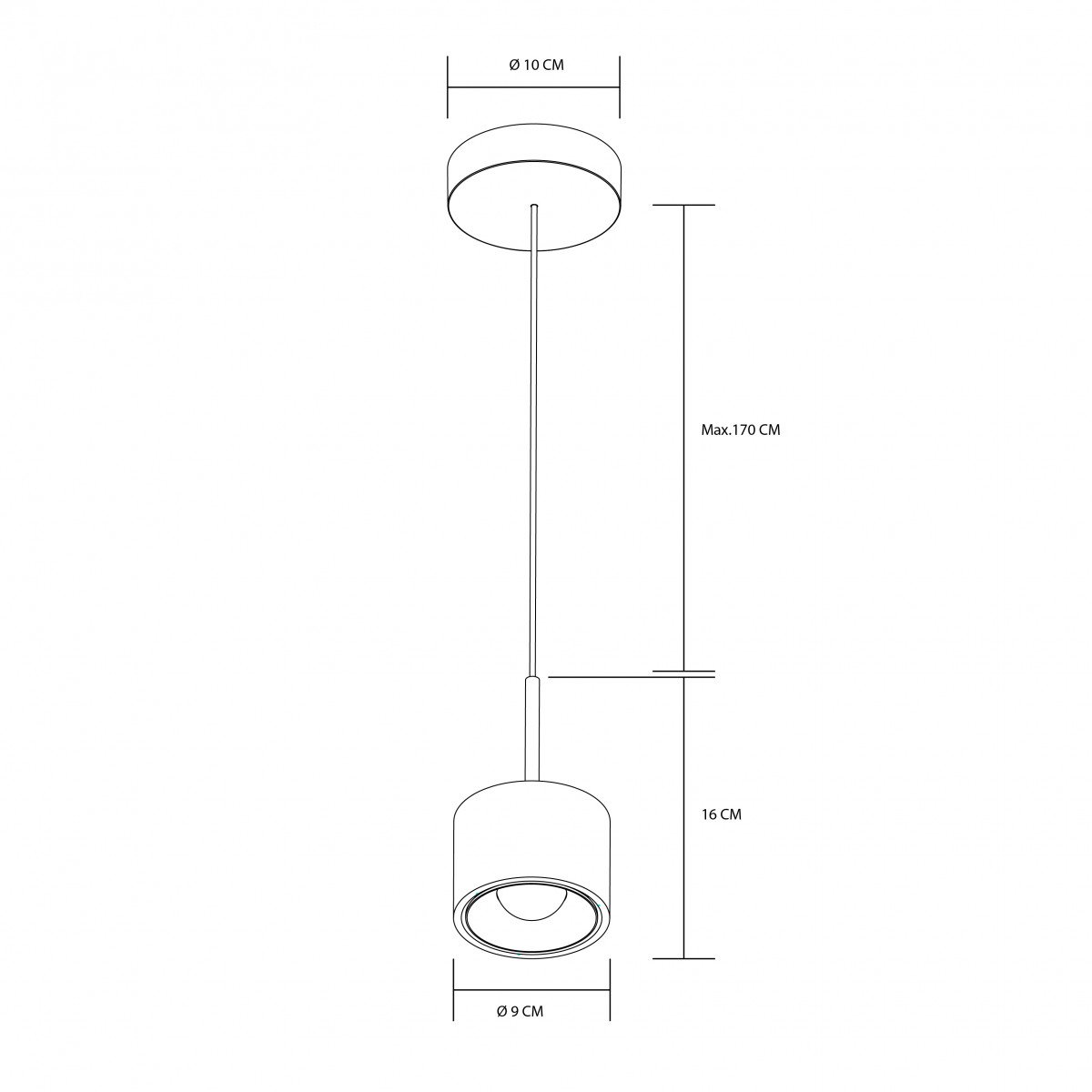 Hanglamp June champagne