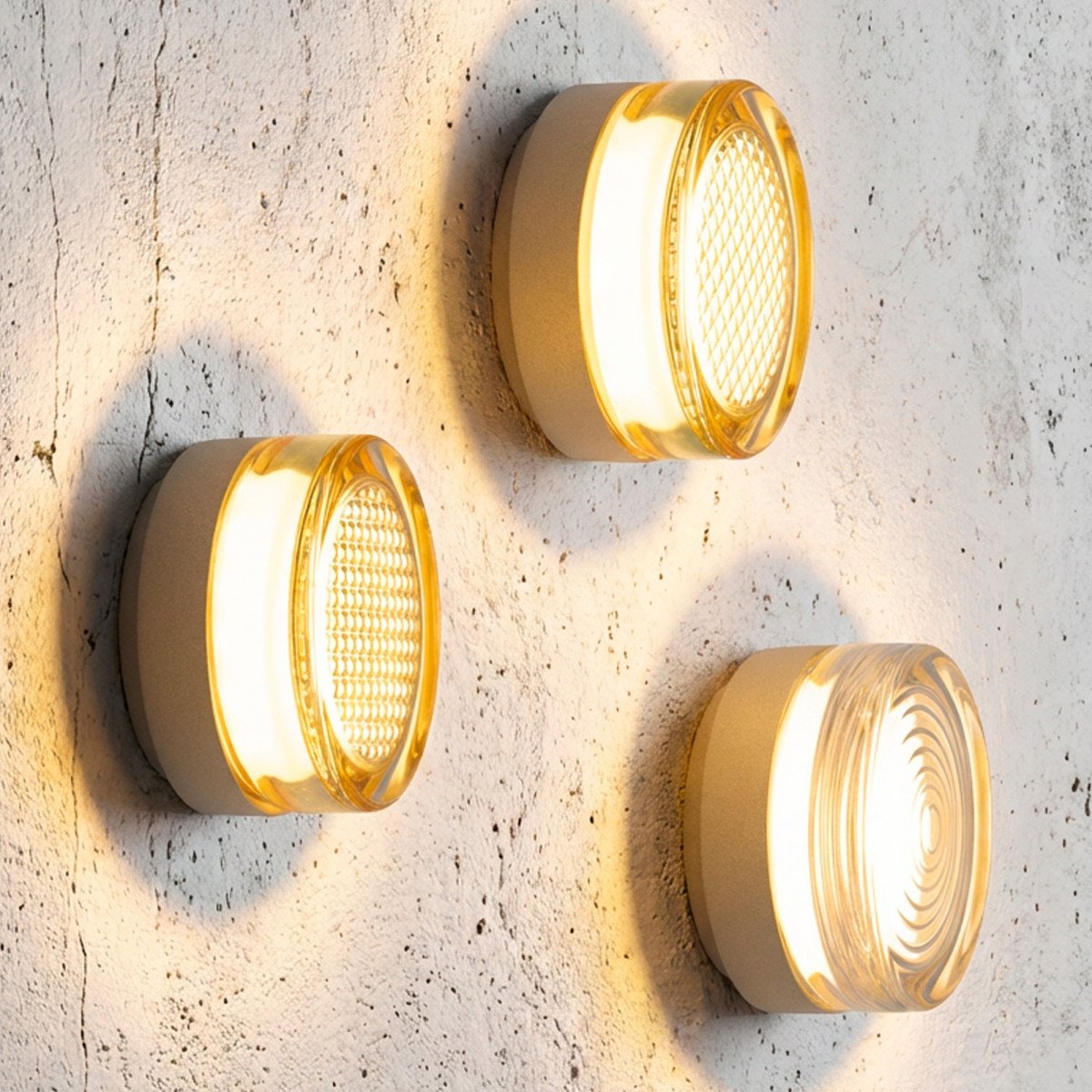 Wand- Plafondlamp Mason Champagne