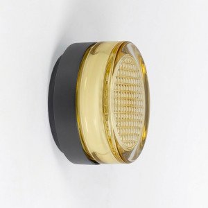 Wand- Plafondlamp Nolan Zwart
