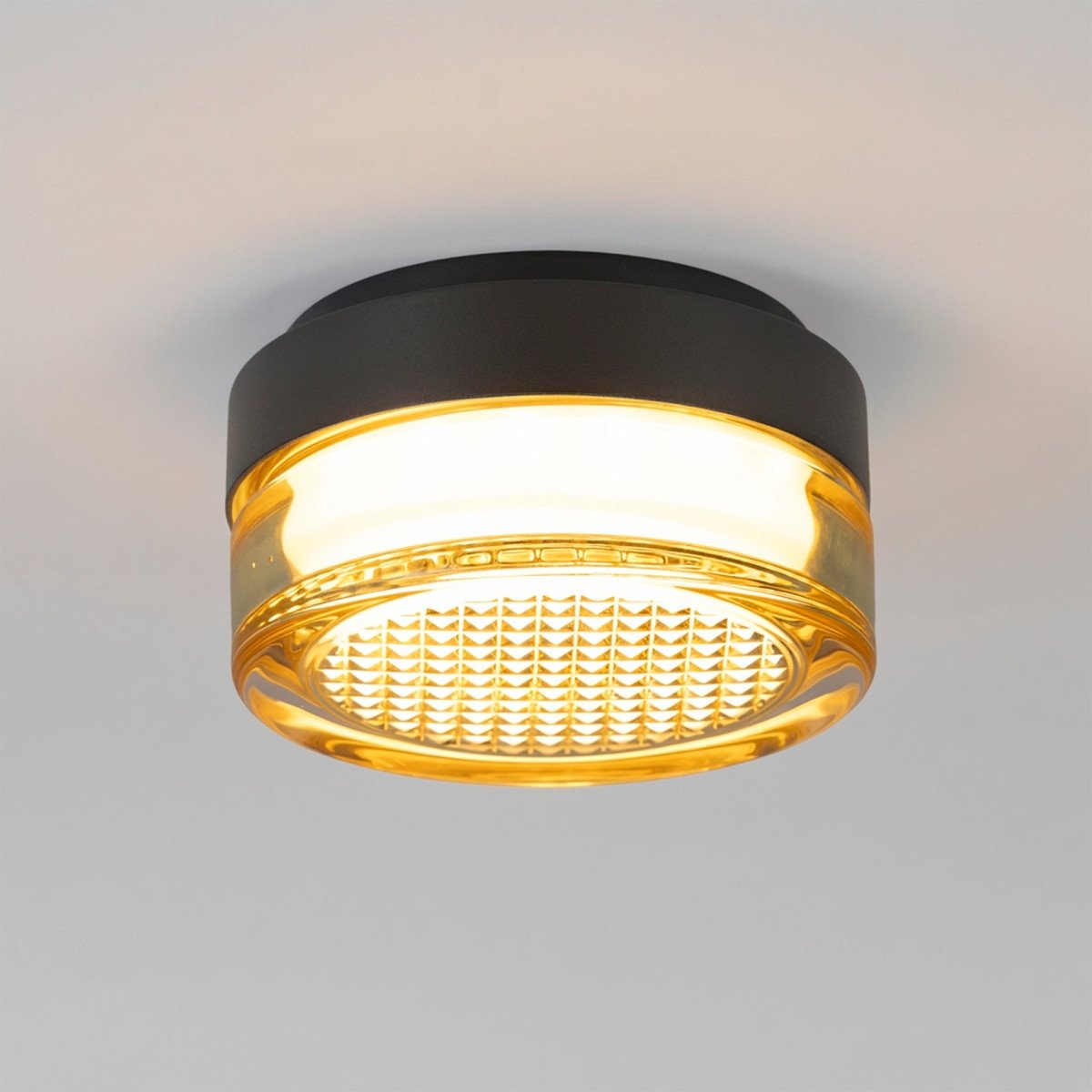Wand- Plafondlamp Nolan Zwart