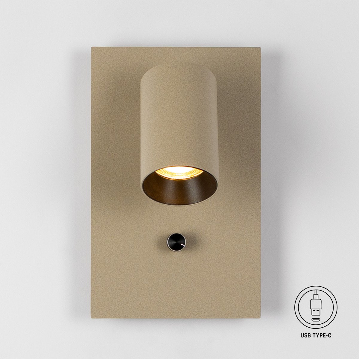 Mila Bedlamp Champagne Dimbaar En USB-C 