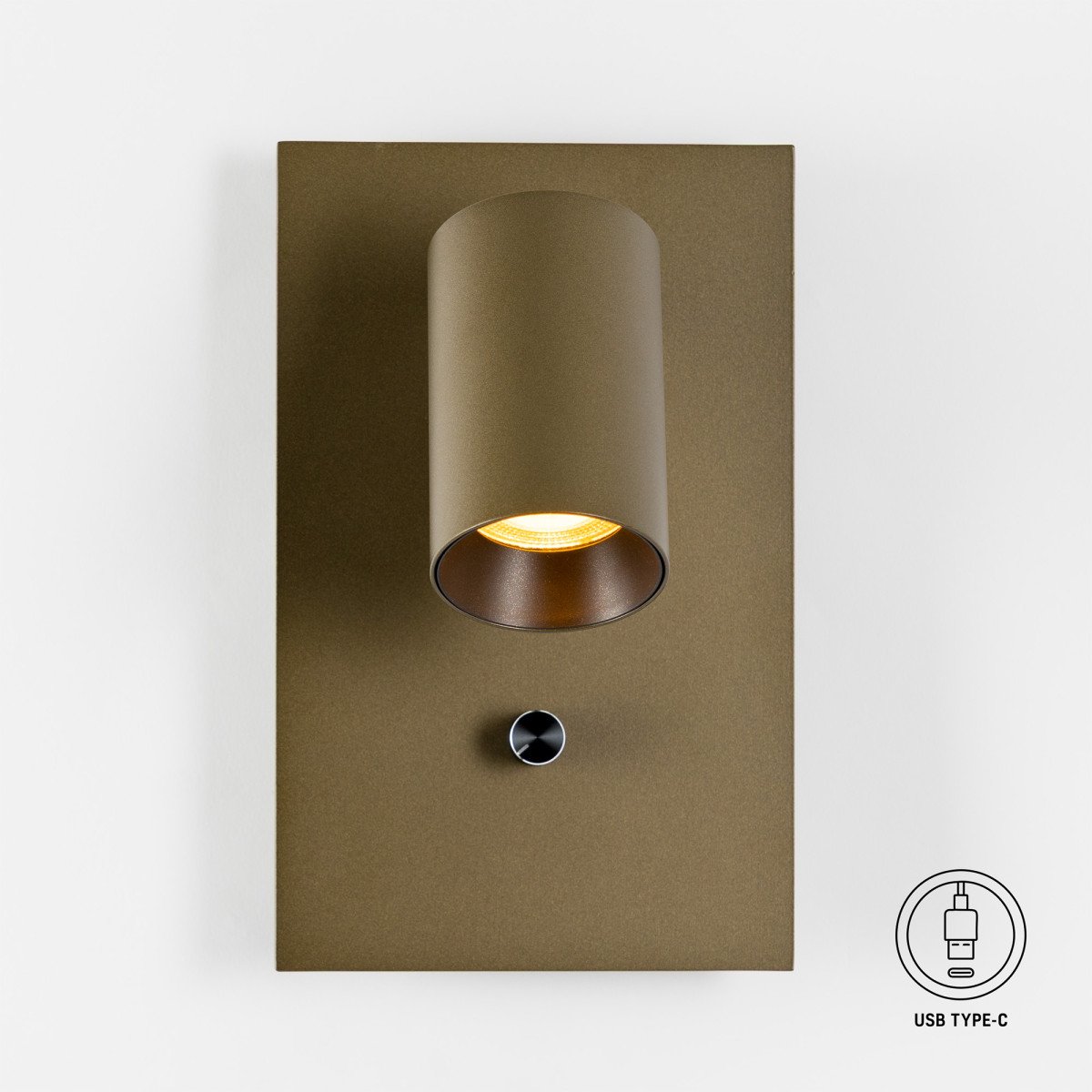 Mila Bedlamp Brons Dimbaar En USB-C