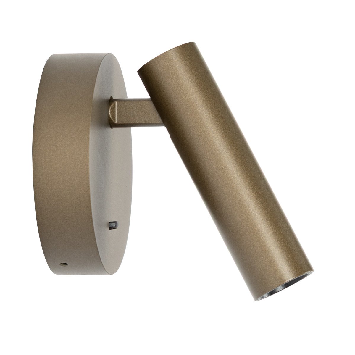 Richtbare wandspot USB - USB-C brons aluminium